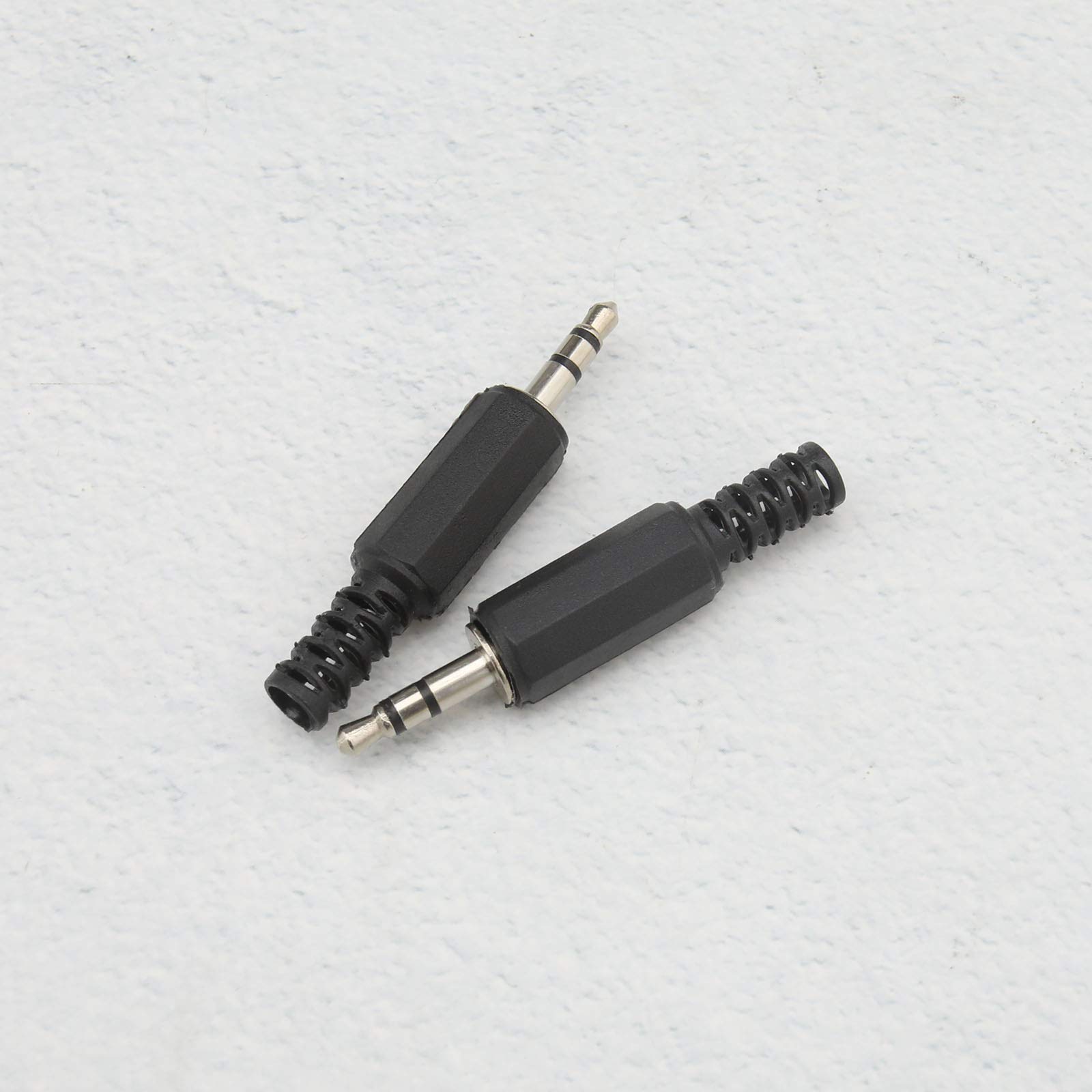 10x 3.5mm TRS Stereo Male Plug Jack Connectors - 1/8