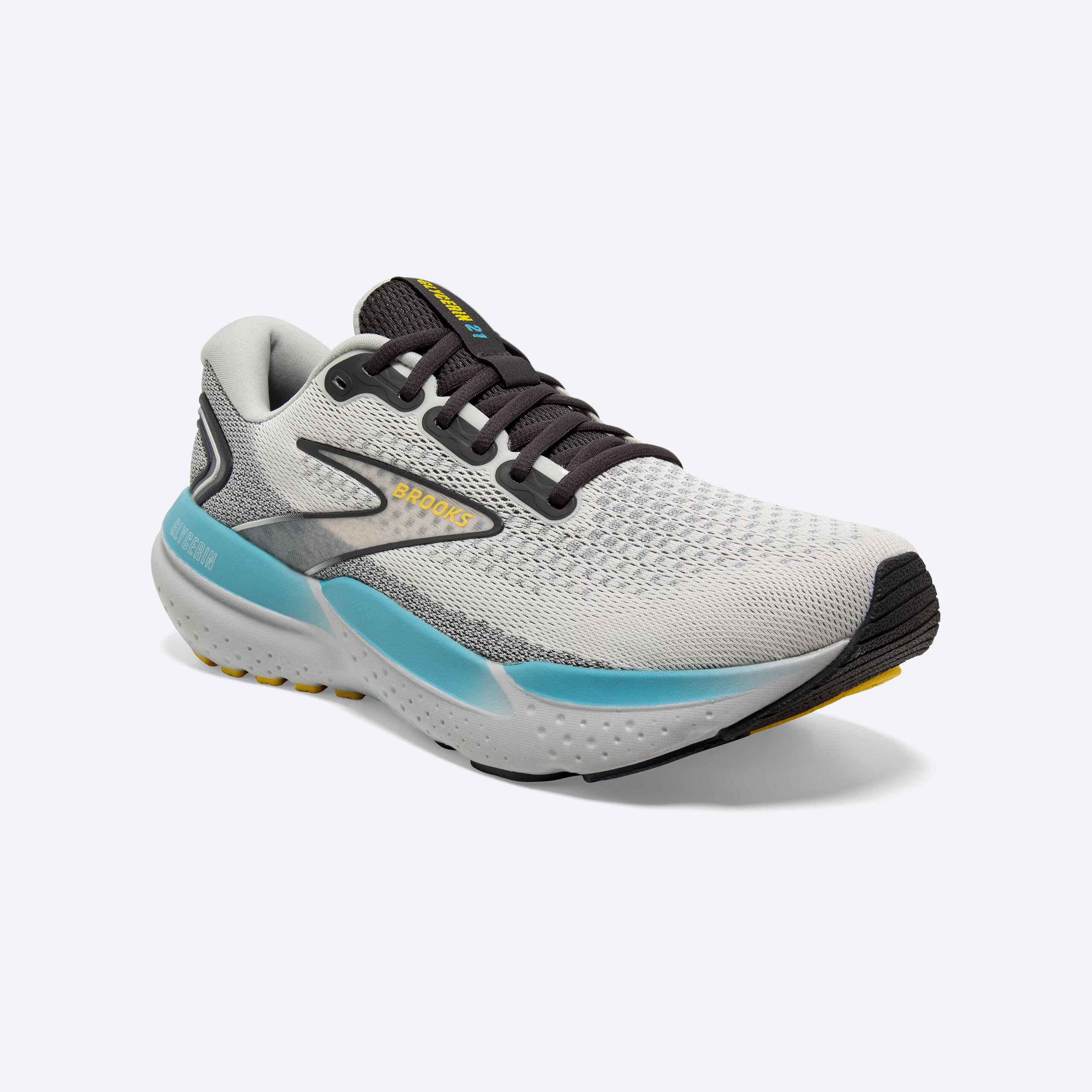 Brooks Glycerin 21 Running Shoes for Men - Premium Cushioned Road Running Sneakers - Perfect for Marathon Training, Jogging & Gym Workouts