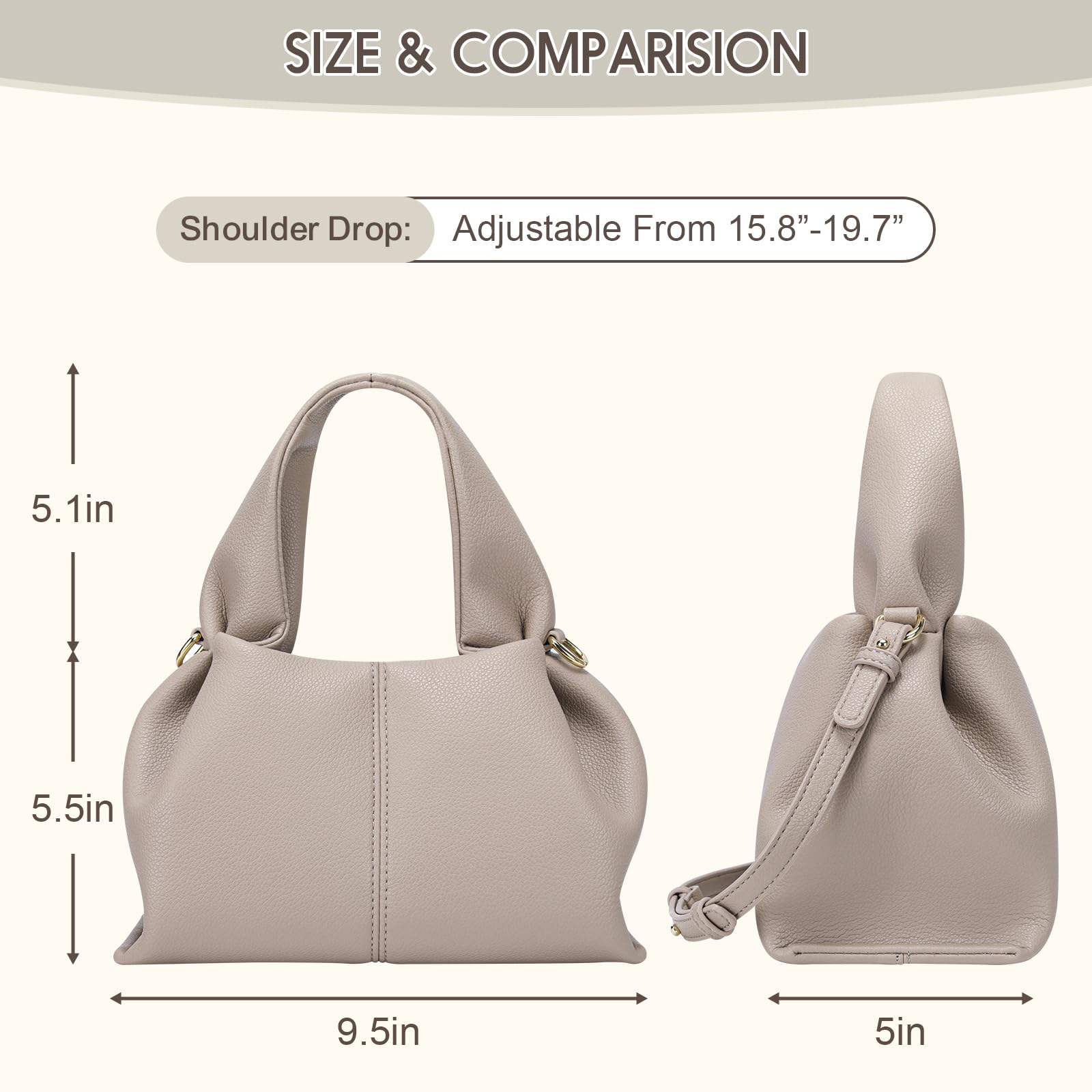 Stylish Designer Shoulder Handbags for Women - Fashionable Crossbody & Tote Bags for Work, Travel & Everyday Use