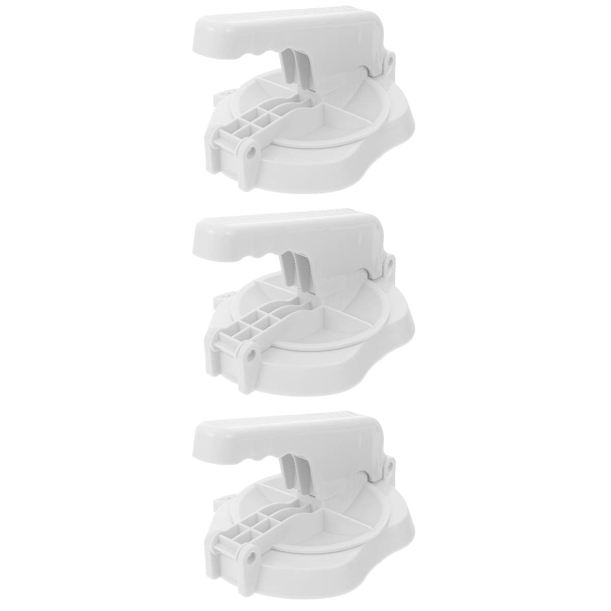 Hemoton Waffle Maker & 3-Piece Dumpling Press Set - Stainless Steel Dough Pressing Tools for Kitchen, Baking & Cooking Accessories - Perfect for Making Waffles, Dumplings, Pastries & DIY Dough Creations