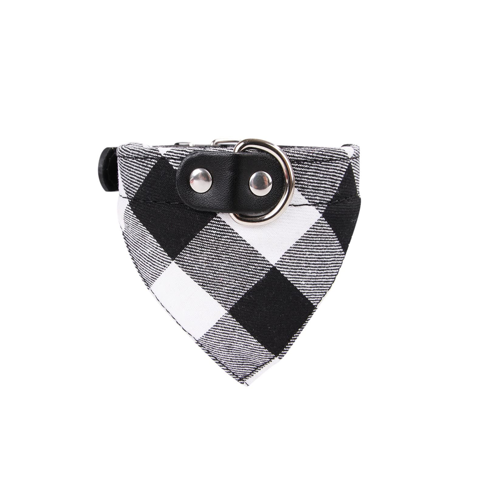 Christmas Plaid Adjustable Dog Neck Tie Collar - Black Bow Tie for Small Medium Large Dogs - Wedding & Party Pet Accessories for Formal Events & Holiday Photos