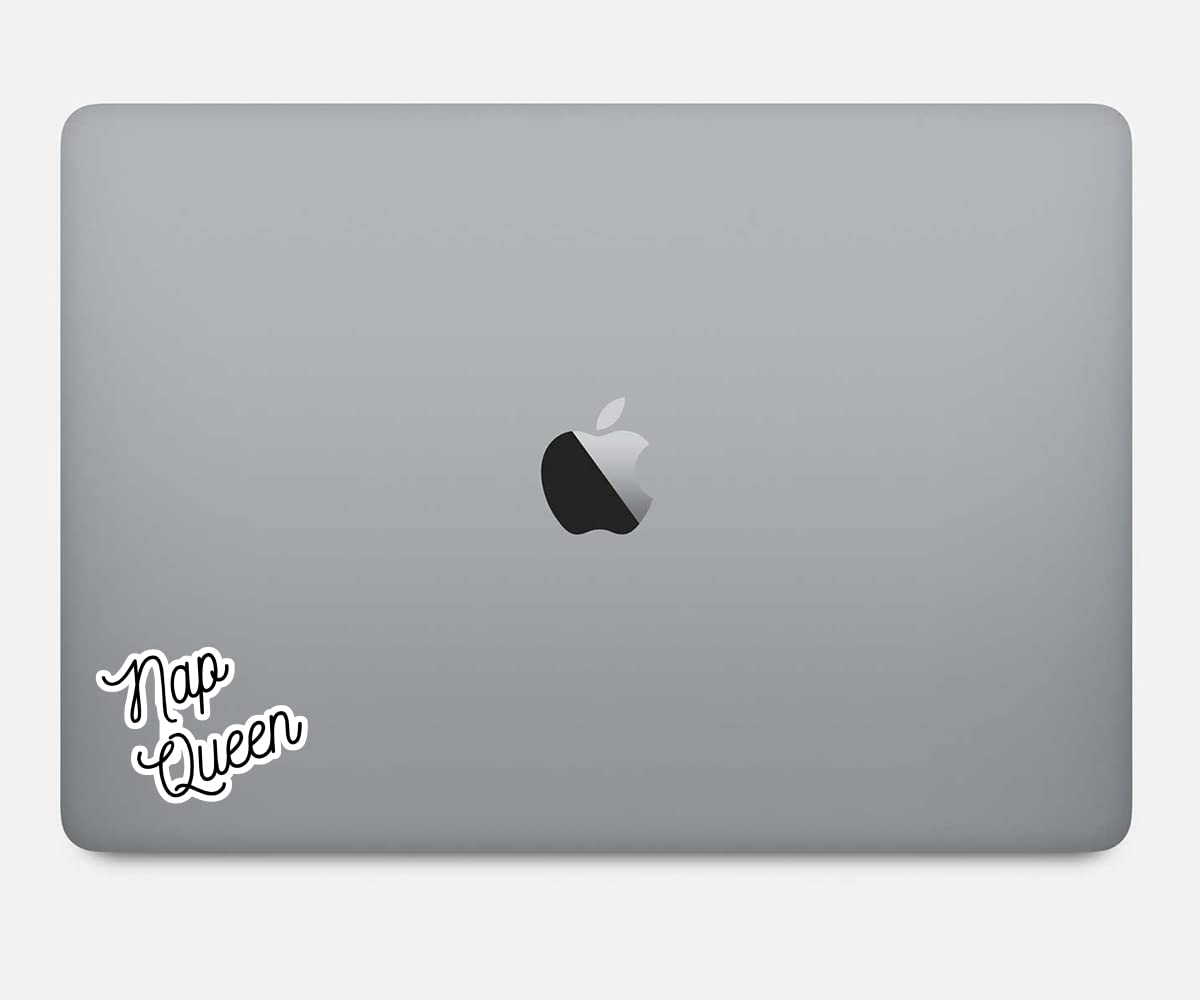 Nap Queen Sticker Pack (4 Pieces) - Funny Quote Vinyl Decals for Laptop, Phone & Tablet - 2.5 Inch Waterproof Stickers - Perfect for Laptops, Water Bottles, Notebooks & Tech Accessories