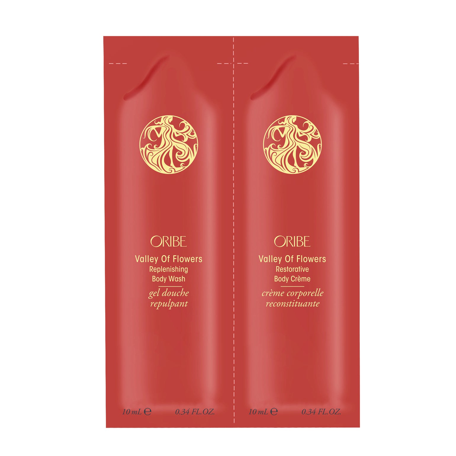Valley of Flowers Body Wash & Cream Packette - Hydrating & Nourishing for Soft Skin - Perfect for Daily Shower & Travel Use