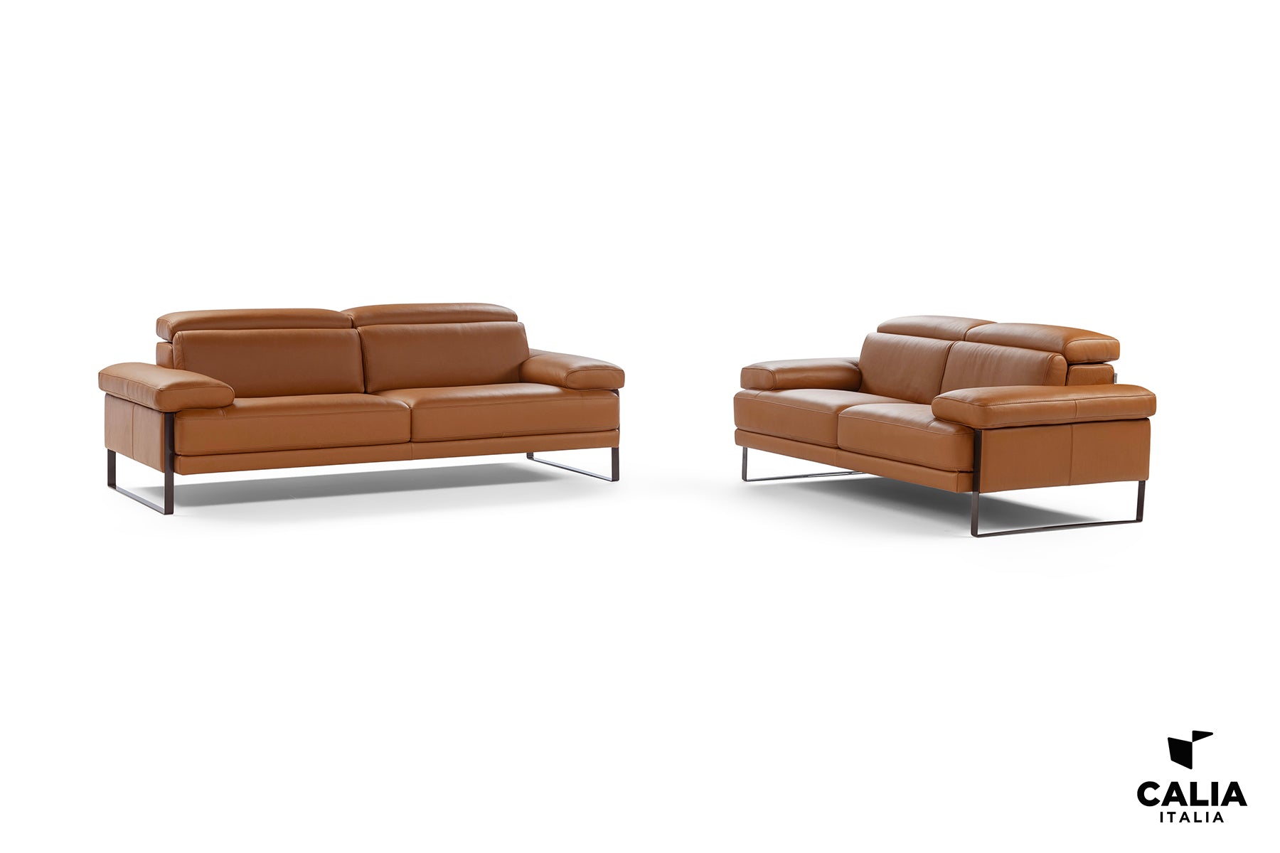 Nicoletti Italo Off-White Genuine Leather Sofa 85