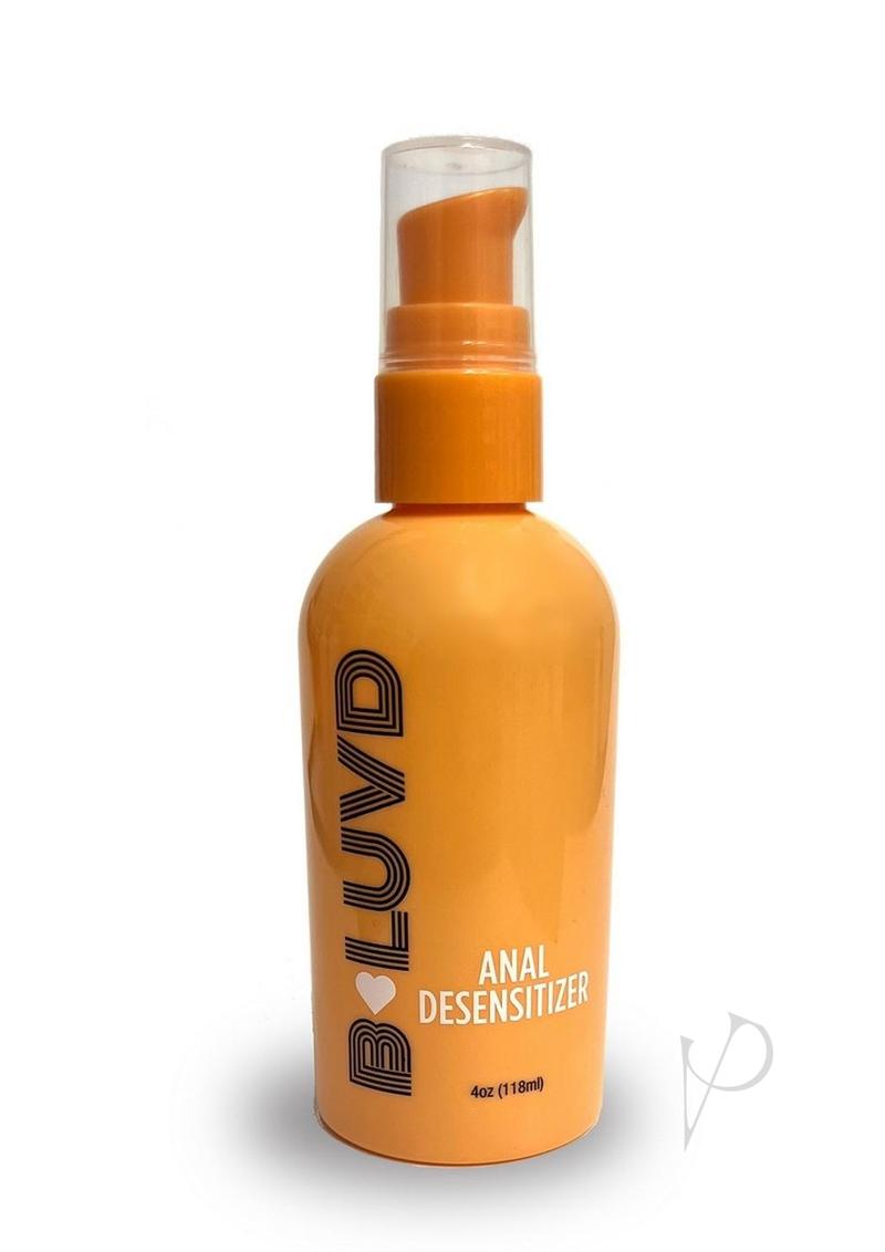 B Luvd Anal Desensitizing Lubricant 4oz - Numbing Cream for Pain Relief & Enhanced Comfort - Perfect for Anal Play, Intimacy & Sensual Massage
