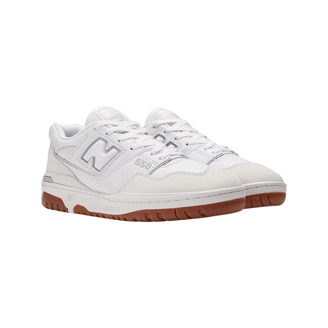 New Balance 550 White Gum Sneakers - Men's & Women's Casual Shoes for Walking, Running & Streetwear Fashion
