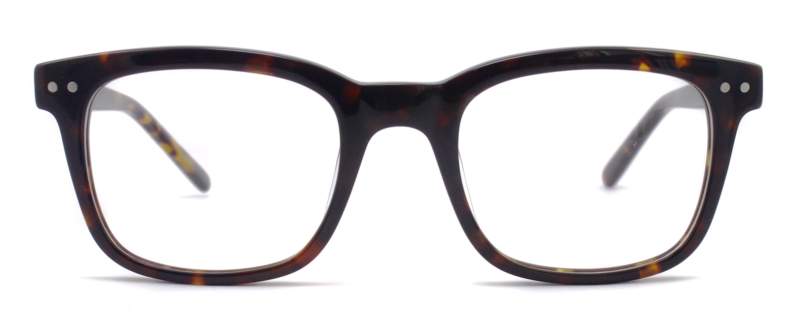 Vintage Retro Square Acetate Eyeglasses for Men & Women - Non-Prescription Fashion Glasses - Perfect for Costume Parties, Hipster Style & Everyday Wear