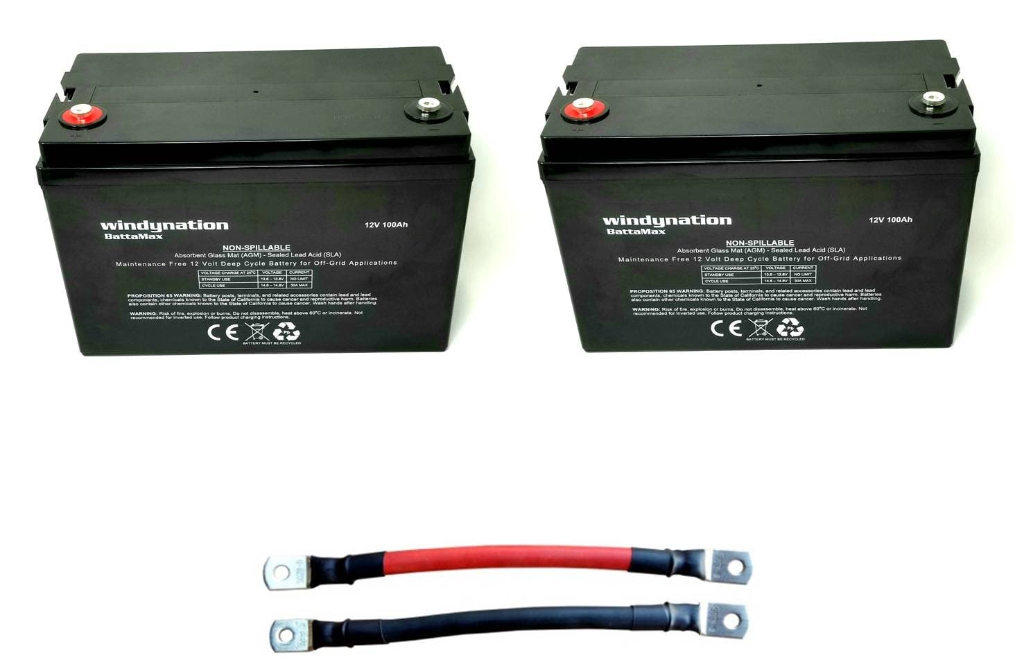 WindyNation 200W Monocrystalline Solar Panel Kit with 40A MPPT Charge Controller | Complete Off-Grid Power Solution for RV, Boat & Cabin | Includes Wireless Monitoring & 200Ah AGM Battery