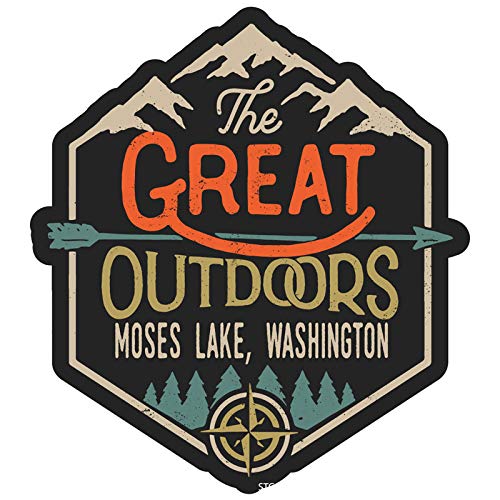 Washington State Moses Lake The Great Outdoors 4-Inch Refrigerator Magnet - Perfect for Fridge Decor, Travel Souvenirs & Office Accessories