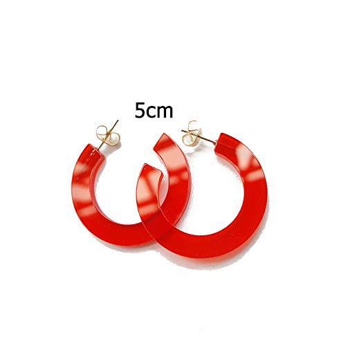 Transparent Acrylic Round Charm Earrings for Women - Candy Color Dangle Earrings | Perfect for Parties, Weddings & Everyday Fashion Accessories