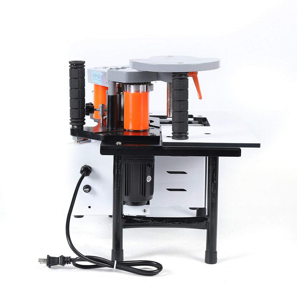 Portable 110V Wood Edge Banding Machine - 765W, 5 m/min Variable Speed, 10-60mm Width - Perfect for DIY Woodworking, Furniture Making & Cabinet Edge Trimming