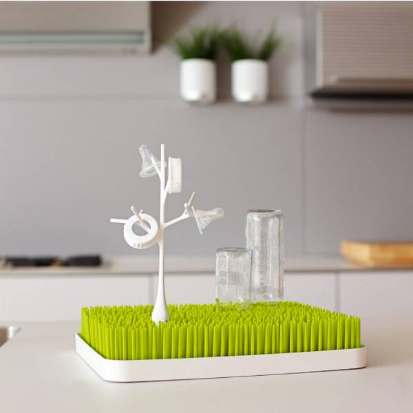 Boon Twig Drying Rack Accessory - White | Baby Bottle & Dish Drying Organizer | Perfect for Nursery, Kitchen & Baby Care Essentials