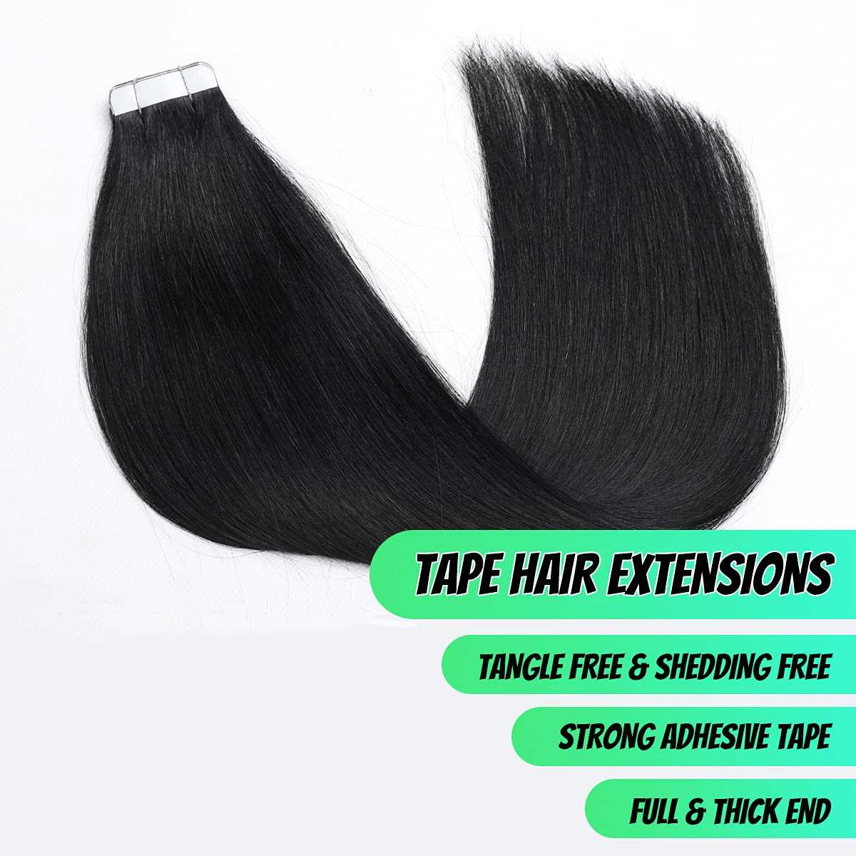 20 Pcs 50 Grams Tape in Human Hair Extensions - Remy Hair for Natural Look & Volume - Perfect for Daily Wear, Parties & Special Occasions
