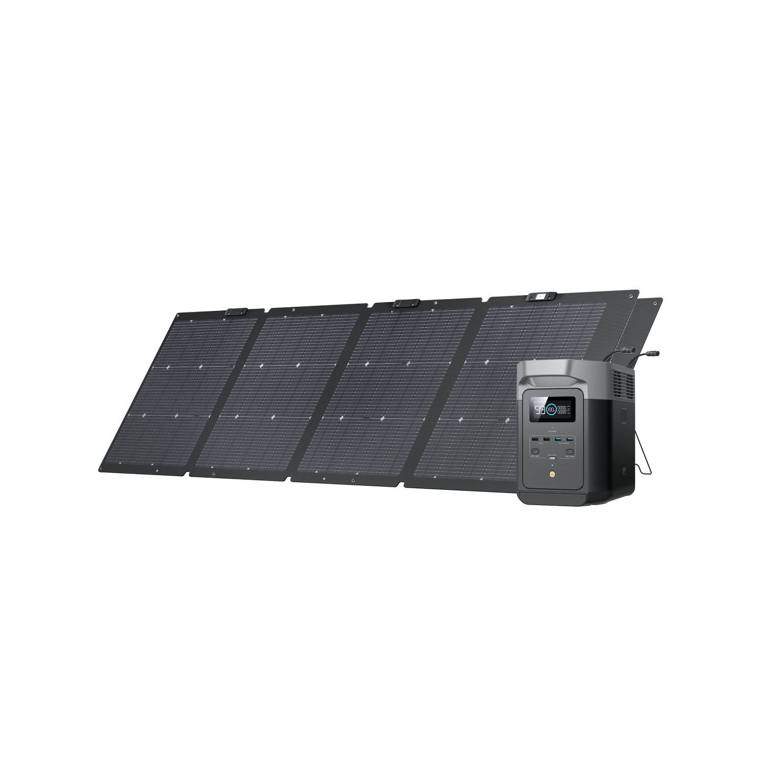EcoFlow DELTA 2 Portable Power Station with 220W Solar Panel - Solar Generator for Home Backup, Camping & Outdoor Adventures