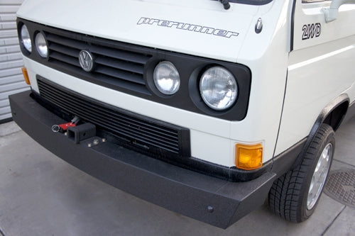 GoWesty Heavy Duty Steel Front Bumper for VW Vanagon - Off-Road Protection & Enhanced Style for Camping & Adventure Travel