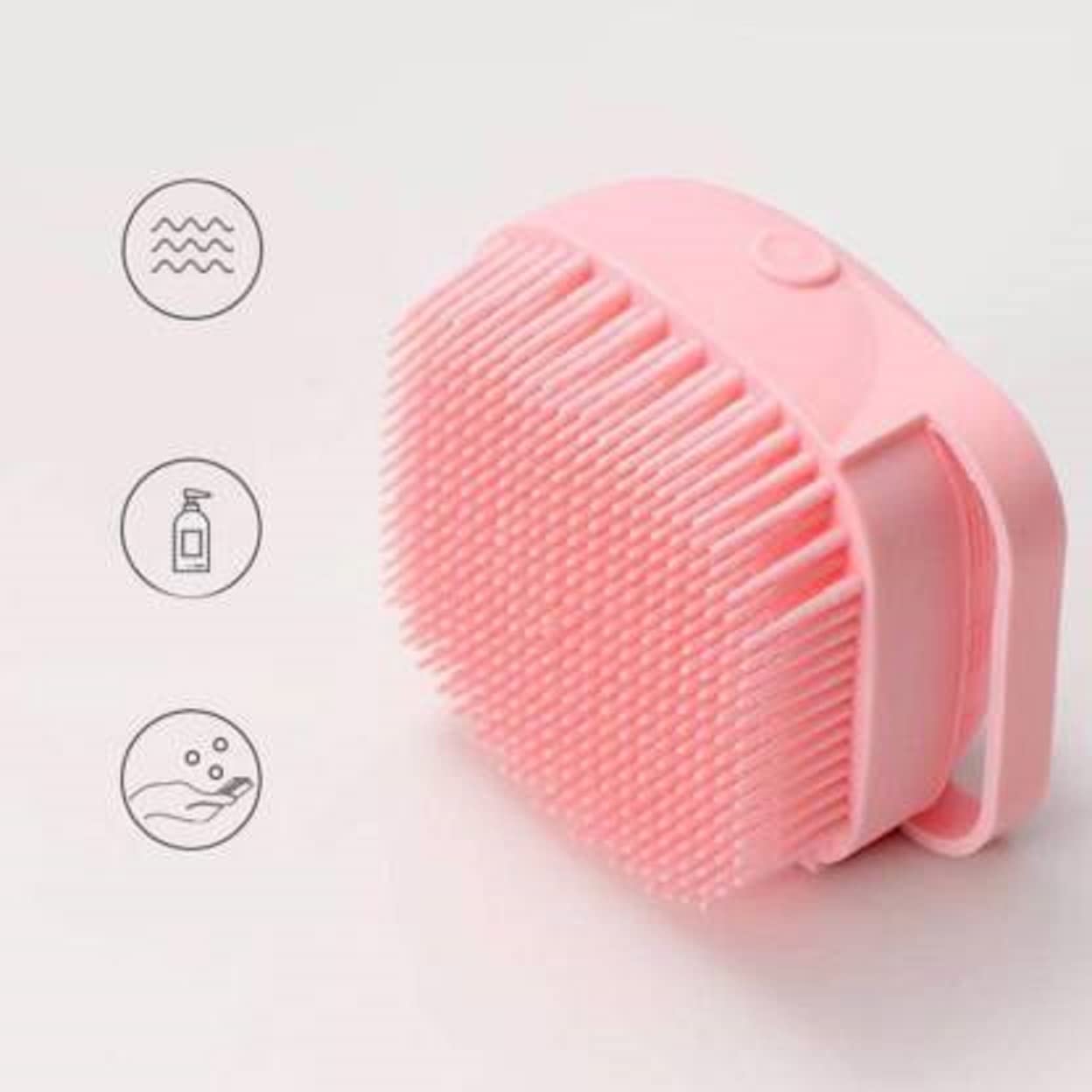 Premium Silicone Bath Brush with Shampoo Dispenser - Exfoliating & Massaging Shower Brush for Body, Scalp & Skin Care - Hygienic Bathing Tool for Deep Cleaning & Relaxation - Perfect for Spa, Home & Travel Use (Multicolor)