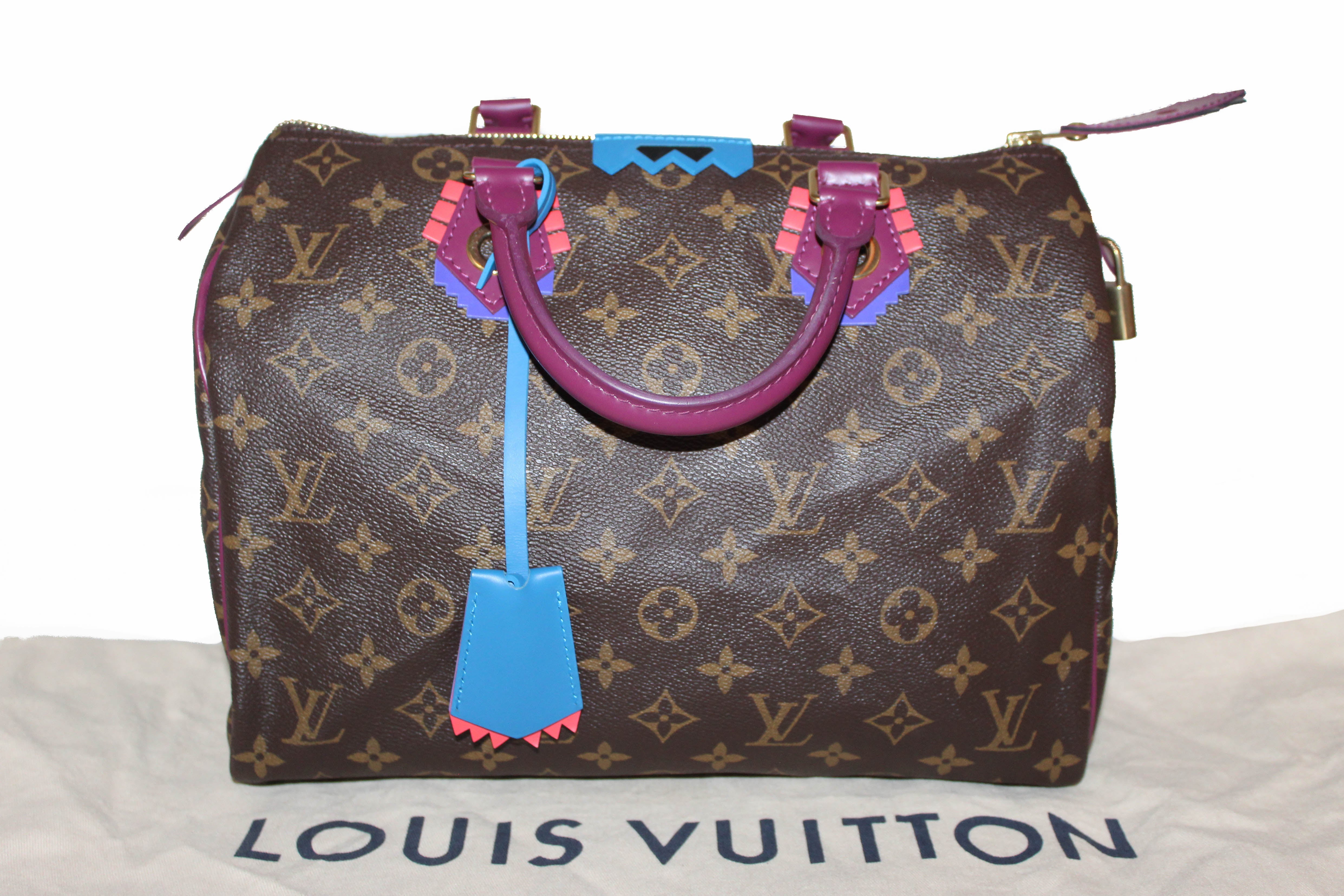 Authentic Louis Vuitton Limited Edition Totem Monogram Speedy 30 Handbag - Luxury Designer Shoulder Bag for Women, Perfect for Travel, Work & Special Occasions