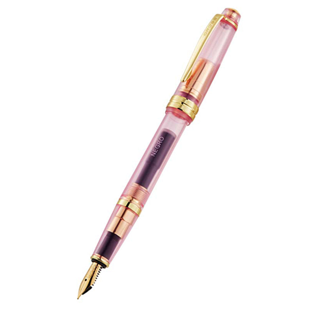 Cross Bailey Light Translucent Pink Sapphire Fountain Pen - Extra Fine Nib for Elegant Writing, Calligraphy & Gift Giving