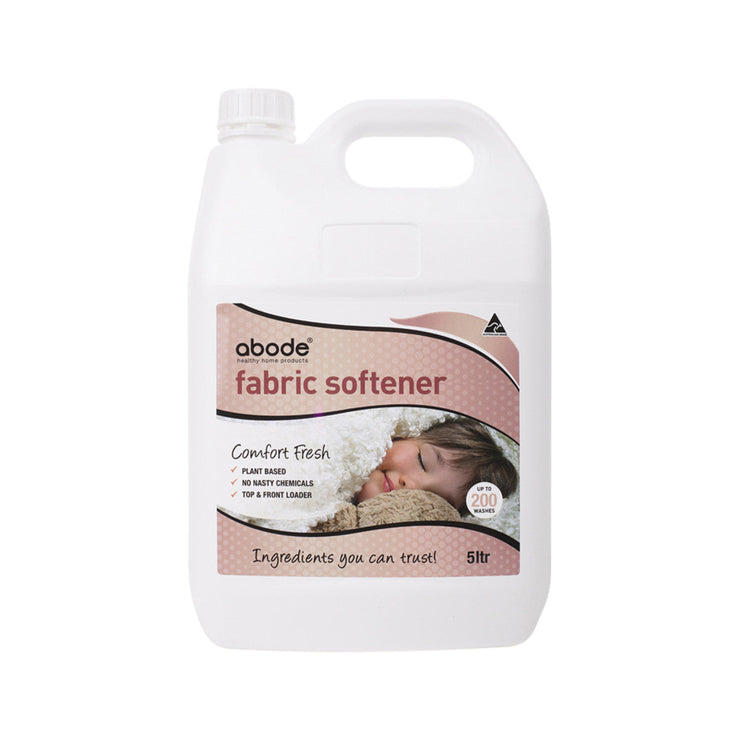 ABODE Fabric Softener for Comfort & Freshness - 4L for Front & Top Loader Washing Machines | Eliminates Static & Softens Clothes | Perfect for Laundry Day & Family Use