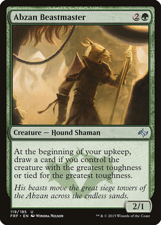 Abzan Beastmaster - Fate Reforged MTG Card | Collectible Trading Card Game for Deck Building & Strategy Battles