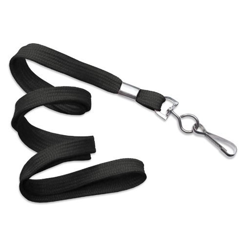 Black Safety Lanyards with Swivel Hook - 36