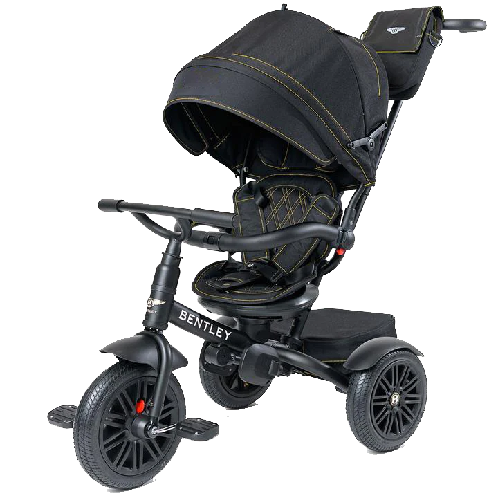 Bentley 6-in-1 Convertible Stroller Tricycle for Toddlers - Adjustable Baby Trike with Canopy & Parent Push Handle for Outdoor Walks, Park Rides & Family Outings