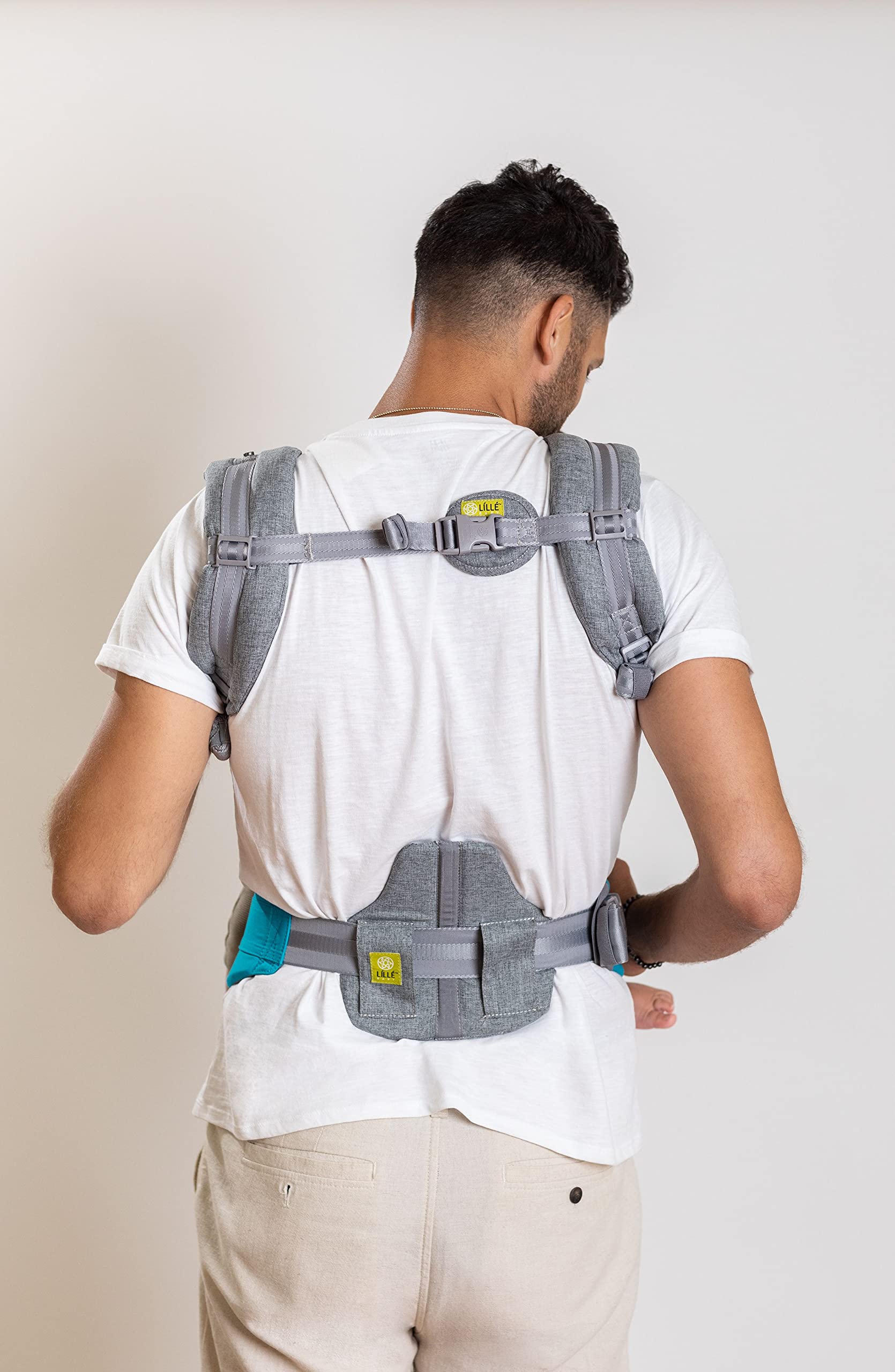 LÍLLÉbaby Complete All Seasons Ergonomic 6-in-1 Baby Carrier for Newborn to Toddler (7-45 lbs) - Adjustable Lumbar Support, 360° Multi-Position Baby Wearing, Inward & Outward Facing - Cool Caribbean - Perfect for Hiking, Shopping & Hands-Free Parenting