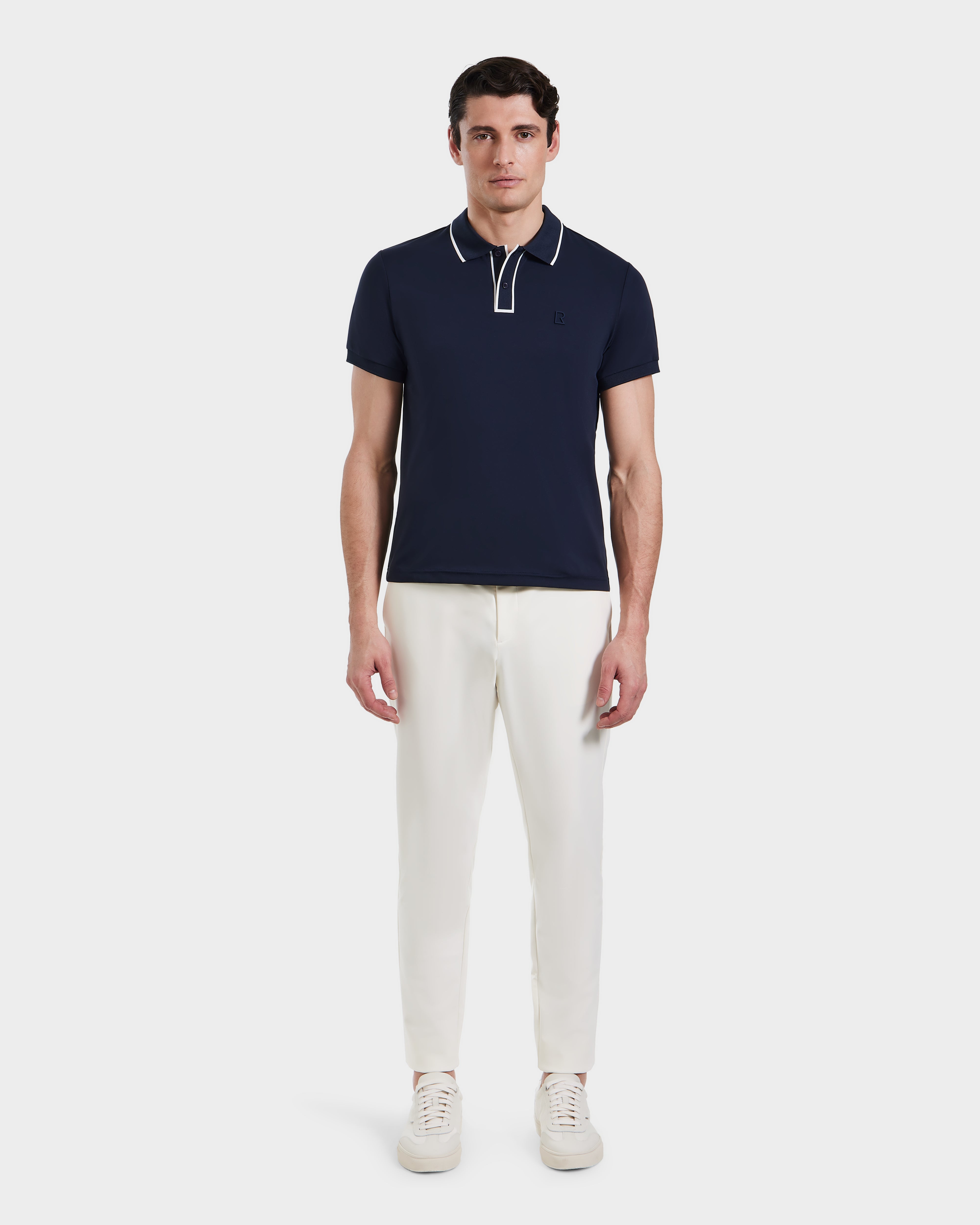 XAVIER 6524027 Navy Blue Men's Casual Shirt - Comfortable & Stylish for Work, Travel & Everyday Wear