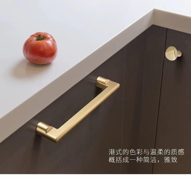 Gold Zinc Alloy Cabinet Drawer Handles - 2 Pack 192mm Hole Center Pulls for Kitchen Cabinets, Cupboards & Furniture - Elegant Hardware Upgrade for Home & Office Storage