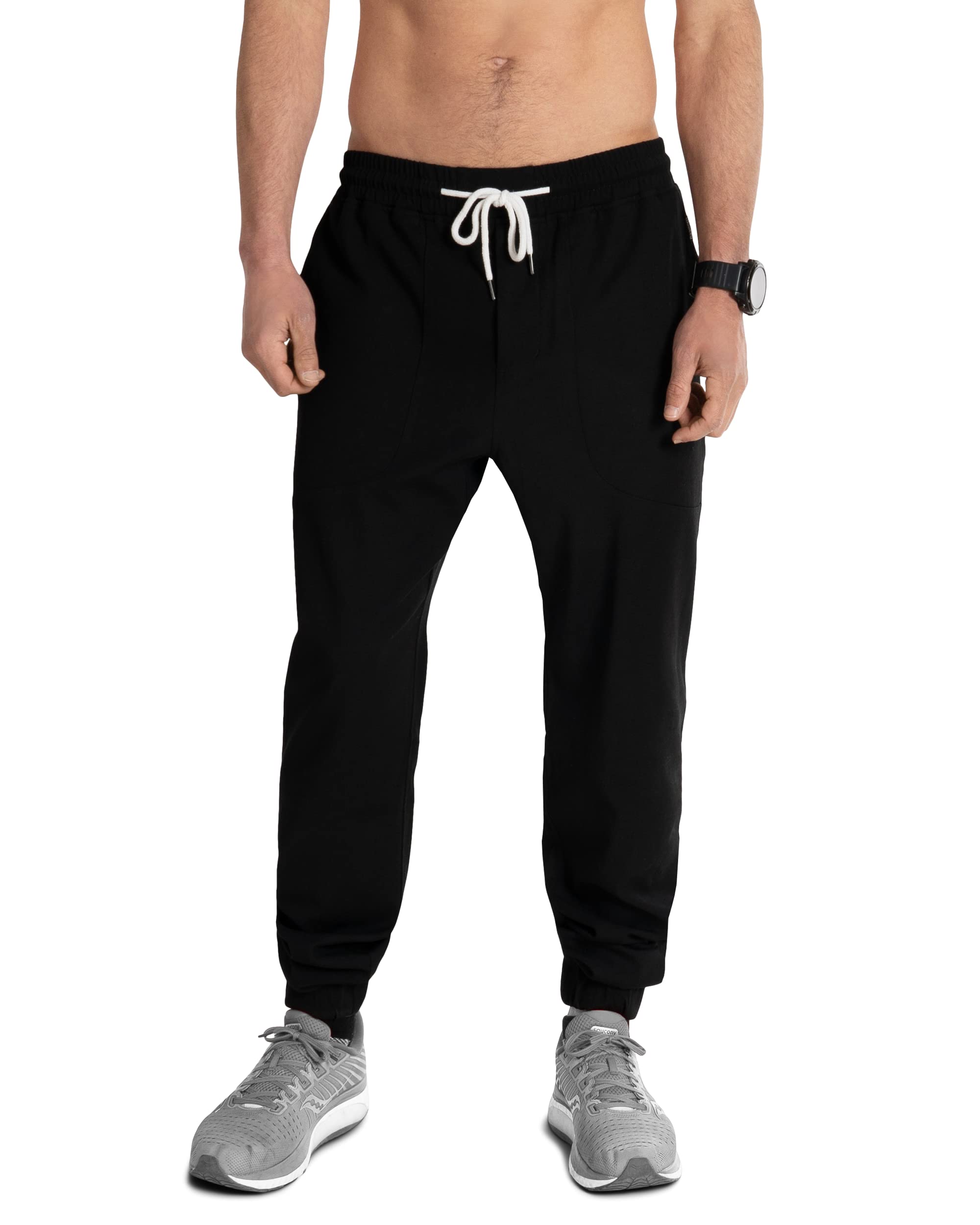 Premium Men's Merino Wool Joggers - Soft & Breathable Travel Pants for Hiking, Camping & Lounge Wear - Woolly Clothing Longhaul Comfort Pants