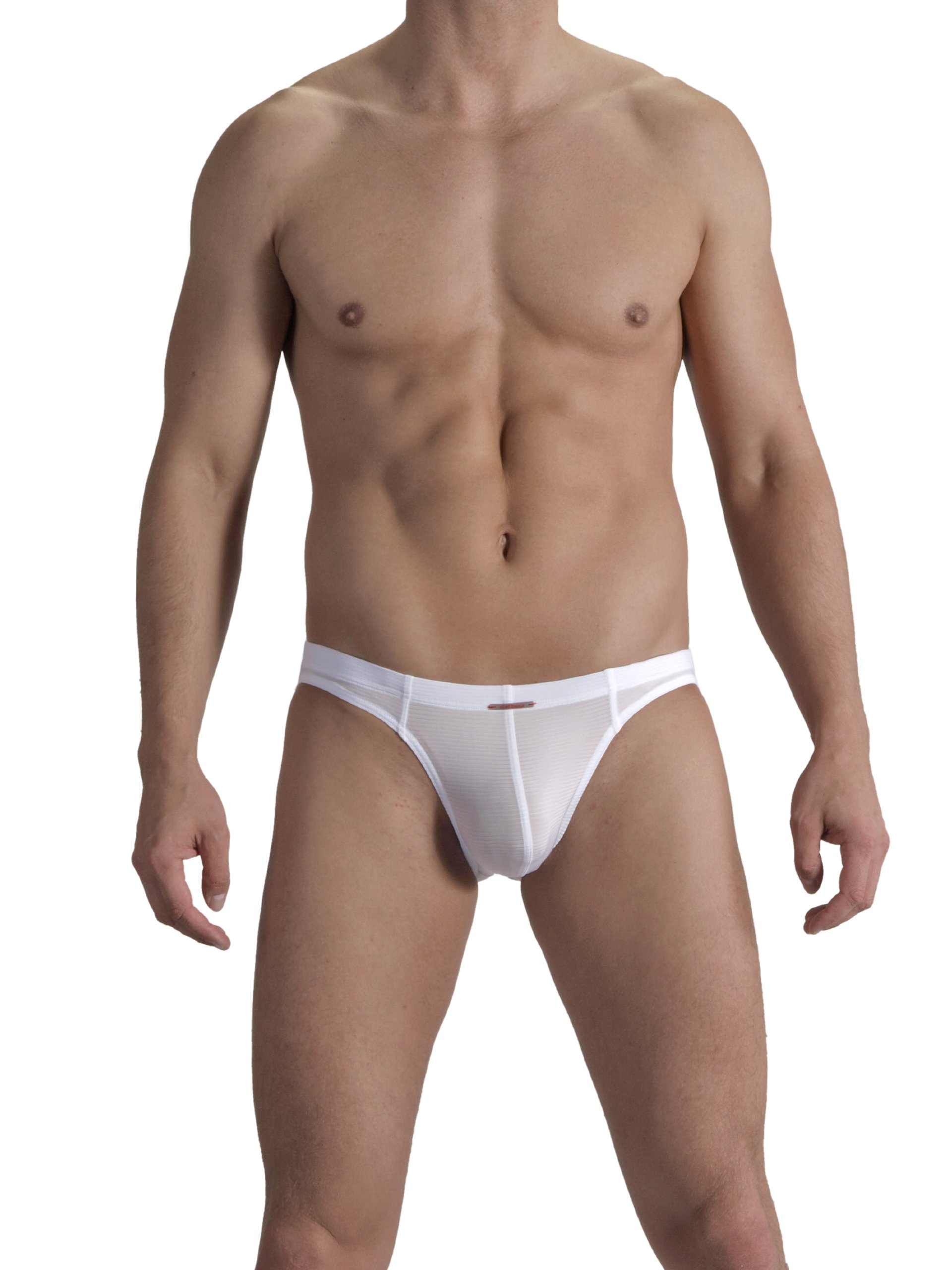 Men's Red 1201 Brazil Brief Underwear - White Small Size - Comfortable Cotton Underwear for Daily Wear & Gym Workouts