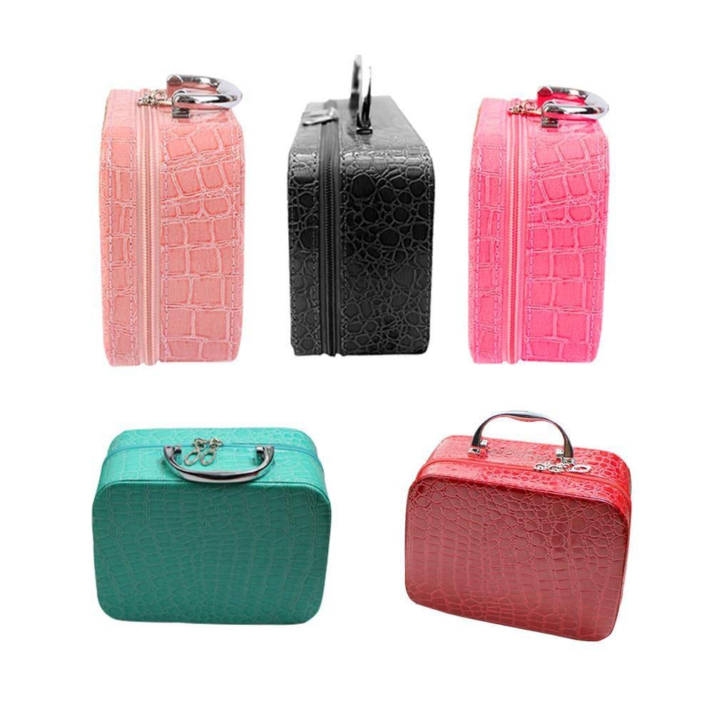 SEAHAVEN Cosmetic & Jewelry Box with Mirror - Travel & Vanity Organizer