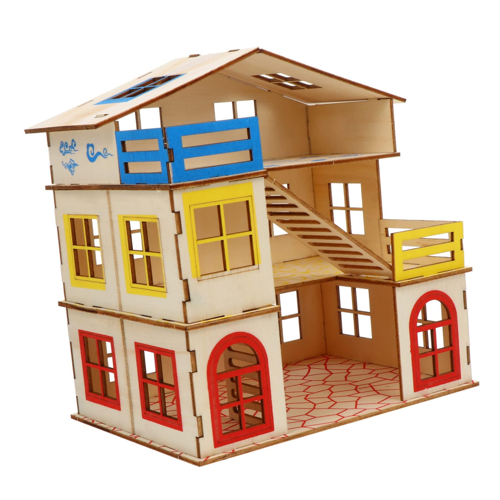1 Set Multi-Layer Hamster House Maze Toy - Winter Small Animal Bed & Cage Accessories for Hamsters, Rats, Mice - Cozy Pet Hut Home Decor for Playtime & Sleeping
