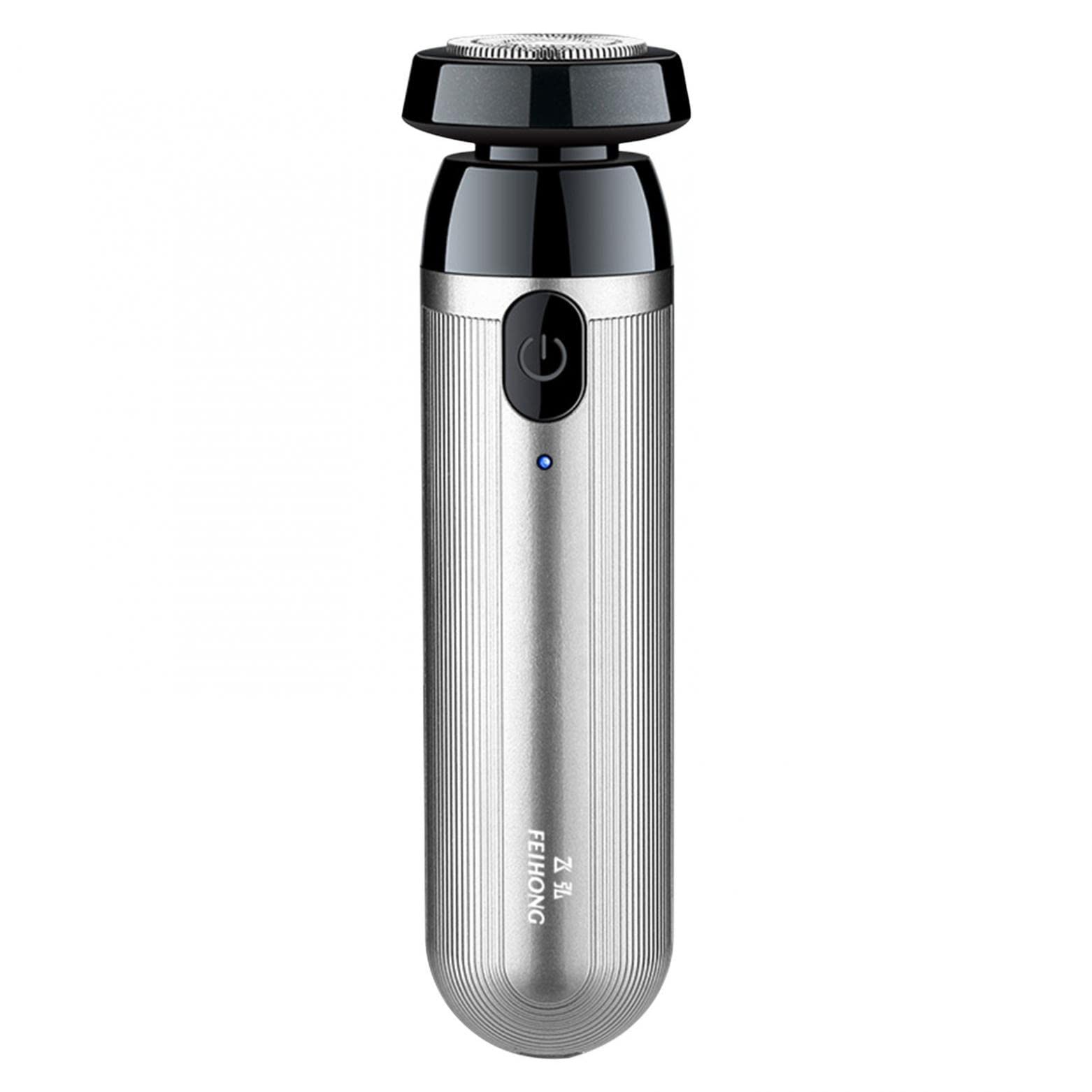Mini Portable Electric Shaver for Men - USB Rechargeable Wet & Dry Shaver, Compact Travel & Pocket Razor for Body Hair, Legs, Armpit & Chest - Silver | Perfect for Travel, Gym & Quick Touch-Ups