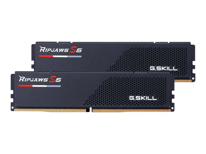 G.Skill Ripjaws S5 DDR5 64GB (2x32GB) 6000MHz PC5-48000 288-Pin Unbuffered RAM Kit - High Performance Memory for Gaming PCs, Workstations & Content Creation