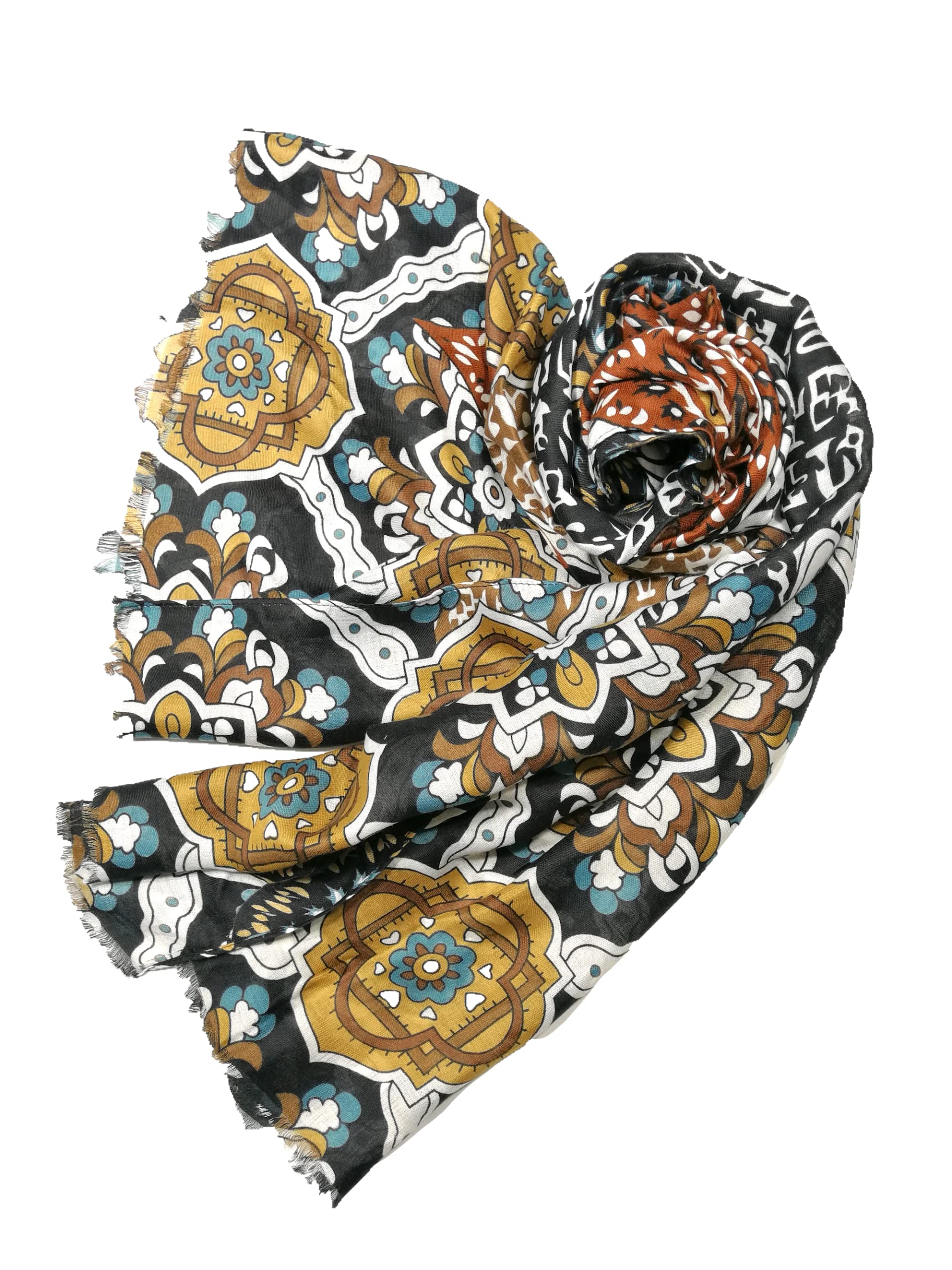 Shanlin Unisex Striped Cotton Scarves for Men & Women - Soft & Stylish Fashion Accessory for Casual, Office & Outdoor Wear
