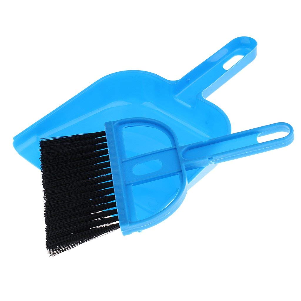 Mini Desktop Sweep Brush & Dustpan Set - Compact Cleaning Tools for Office & Home
