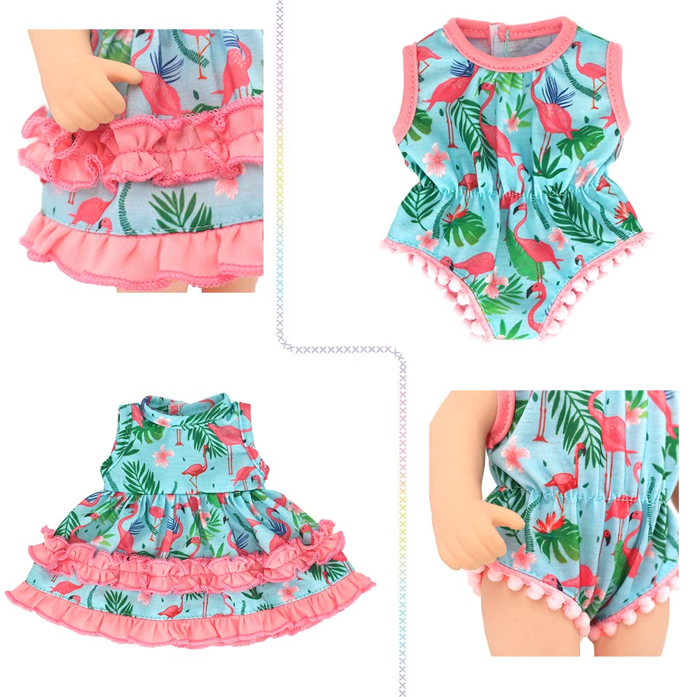 12 Sets Baby Doll Clothes Outfits with Hats for 10-12 Inch Dolls - Cute Dresses & Accessories for American Girl Dolls, Perfect for Role Play, Gift Giving & Collecting