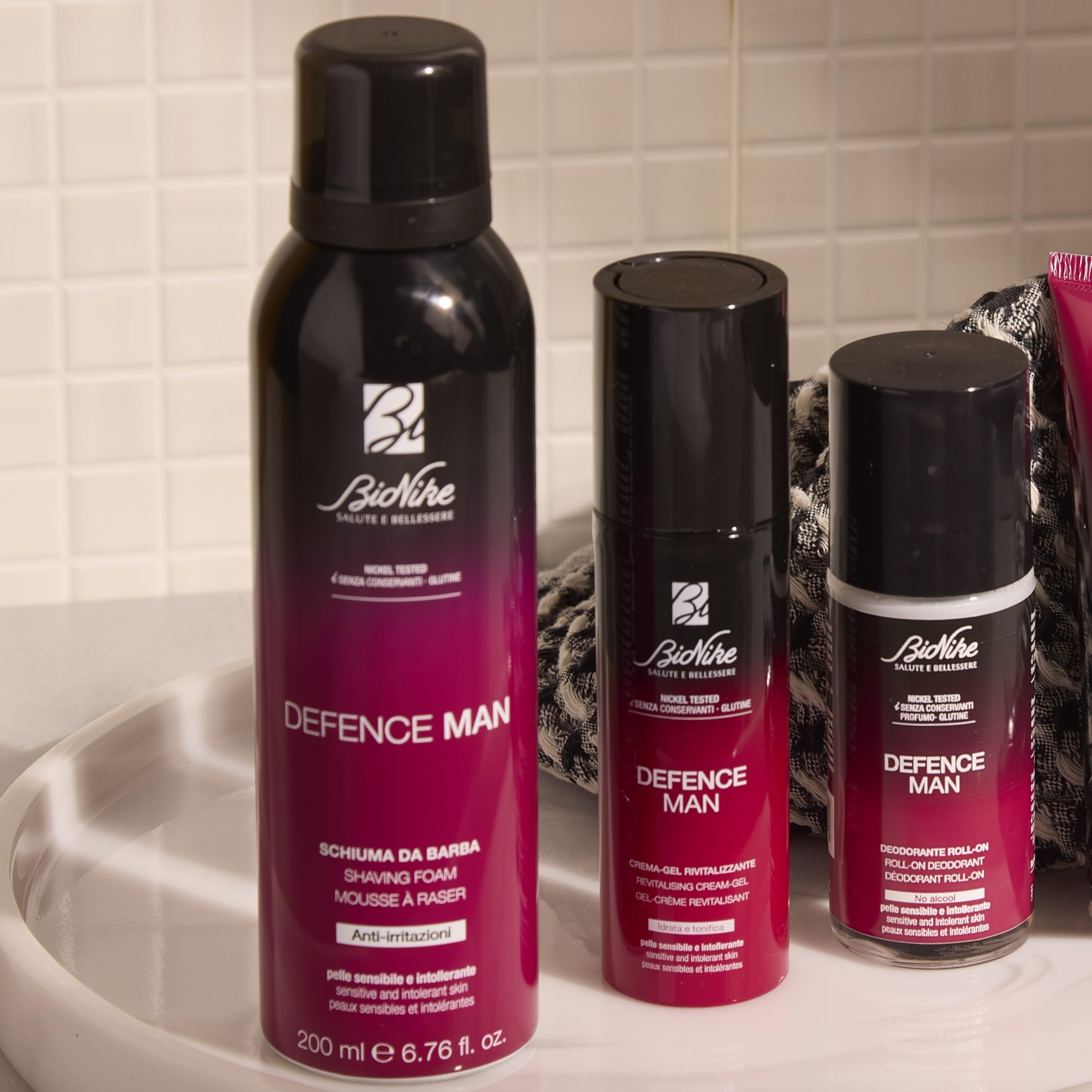 Defense Men's Shaving Foam 200ml - Soothing & Hydrating Shave for Sensitive Skin - Perfect for Daily Grooming & Travel