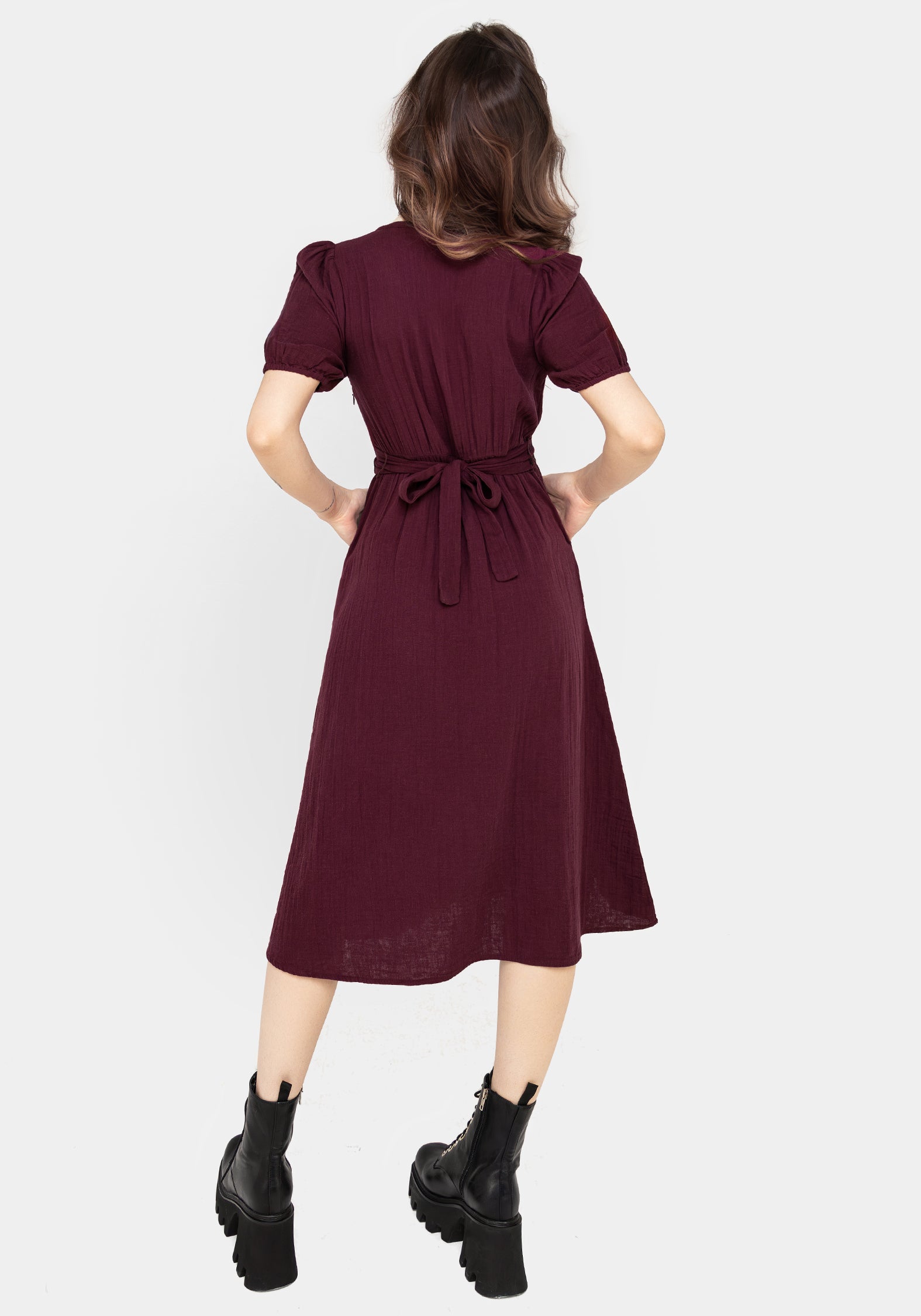 Stylish Embroidered Cotton Midi Dress for Women | Boho Summer Dress with Floral Design | Perfect for Beach Vacations, Date Nights & Casual Outings