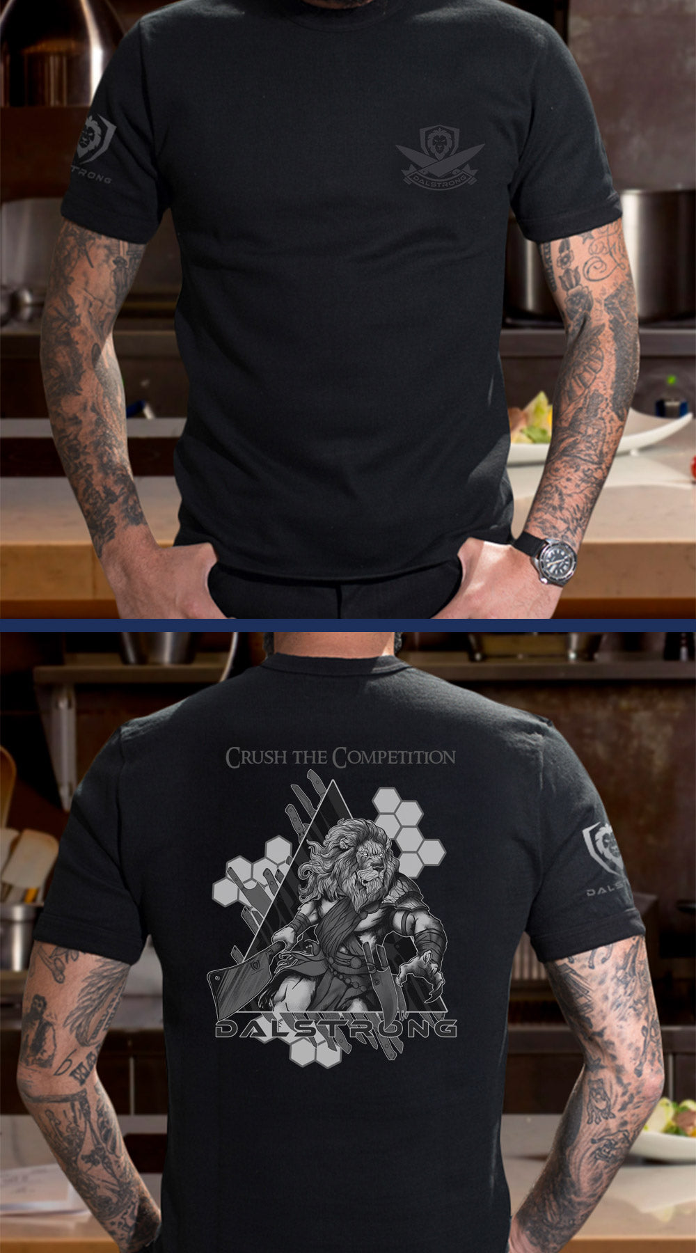 Lionheart Graphic T-Shirt for Men - Comfortable Cotton Crewneck Tee - Perfect for Casual Wear, Gym & Street Style