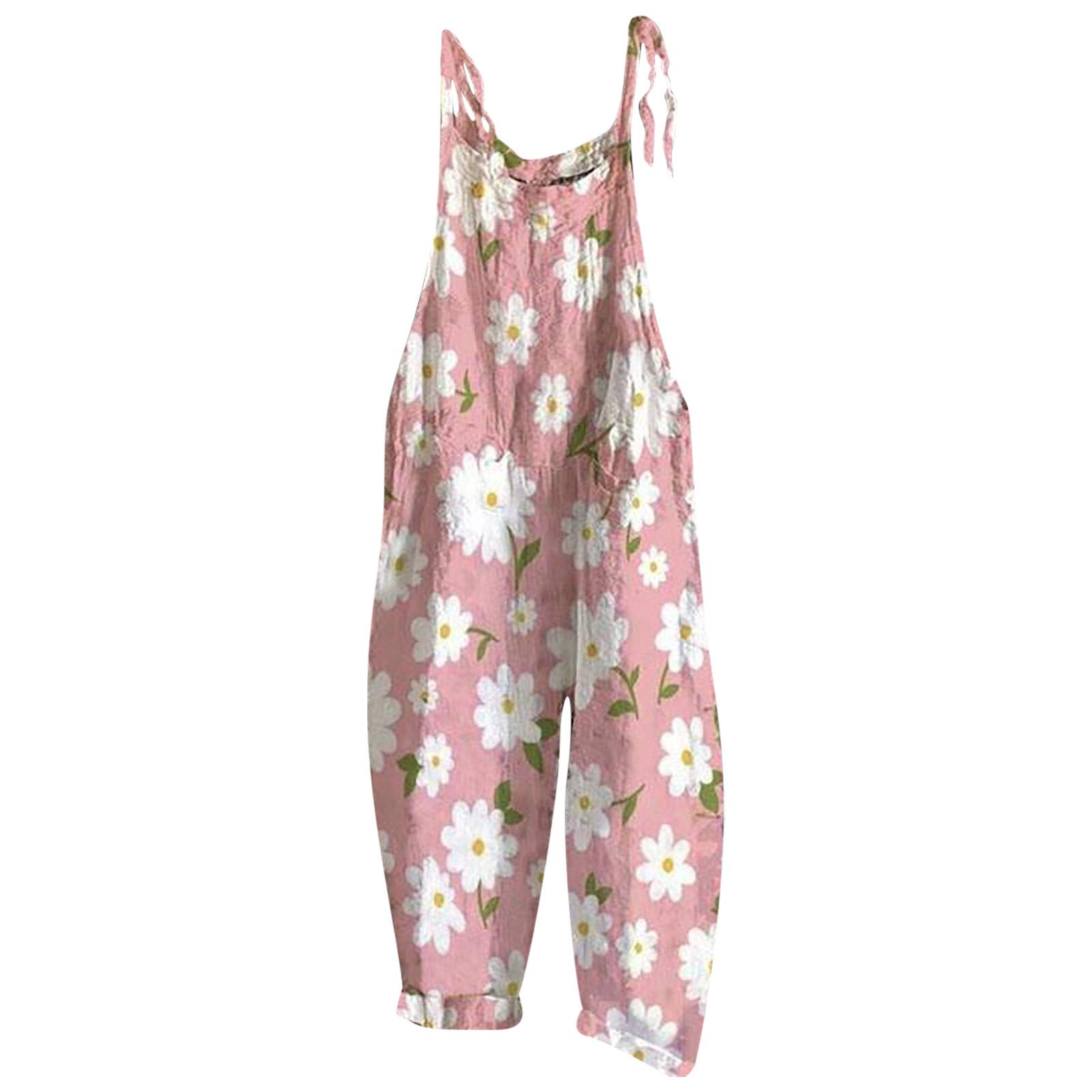 Women's Boho Print Jumpsuit - Ethnic Cold Shoulder Suspender Cami Romper with Pockets | Beach Cover Up, Summer Vacation Outfit, Music Festival Dress