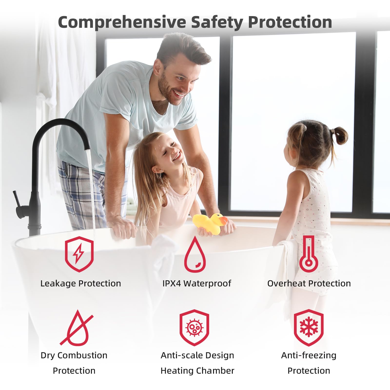 MIZUDO 5.1 GPM 120,000 BTU Natural Gas Tankless Water Heater - CSA Certified Indoor Instant Hot Water System (Gen 2) for Homes, Apartments & Small Businesses