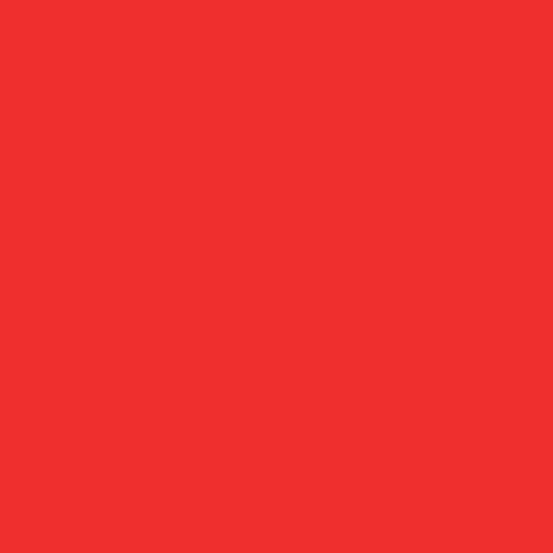 106 - Matte Lava Red (Hex Code: #Ed2f2e)