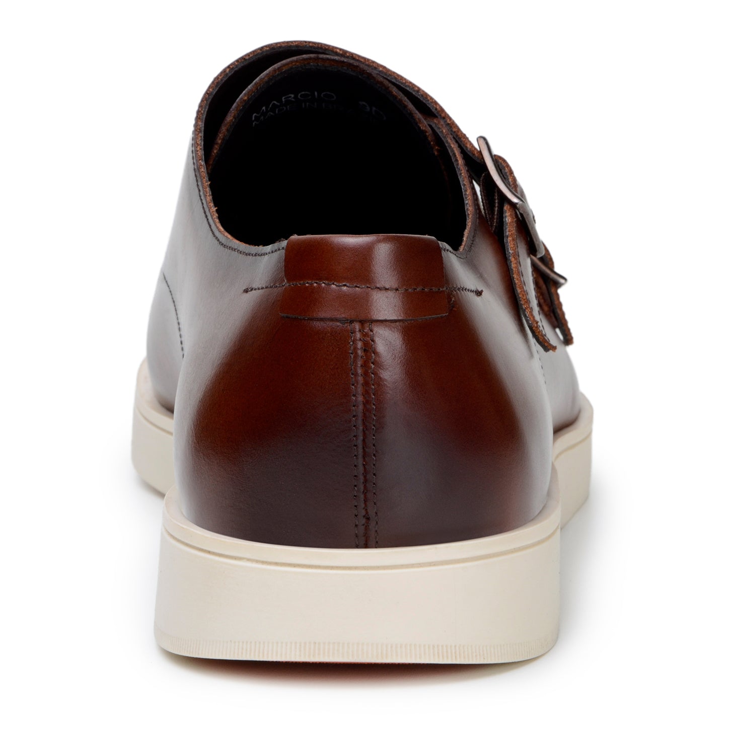 Belvedere Marcio Hybrid Double Buckle Dress Shoes for Men - Cognac Brown Leather Oxford Business Casual Shoes - Perfect for Office, Weddings & Formal Events