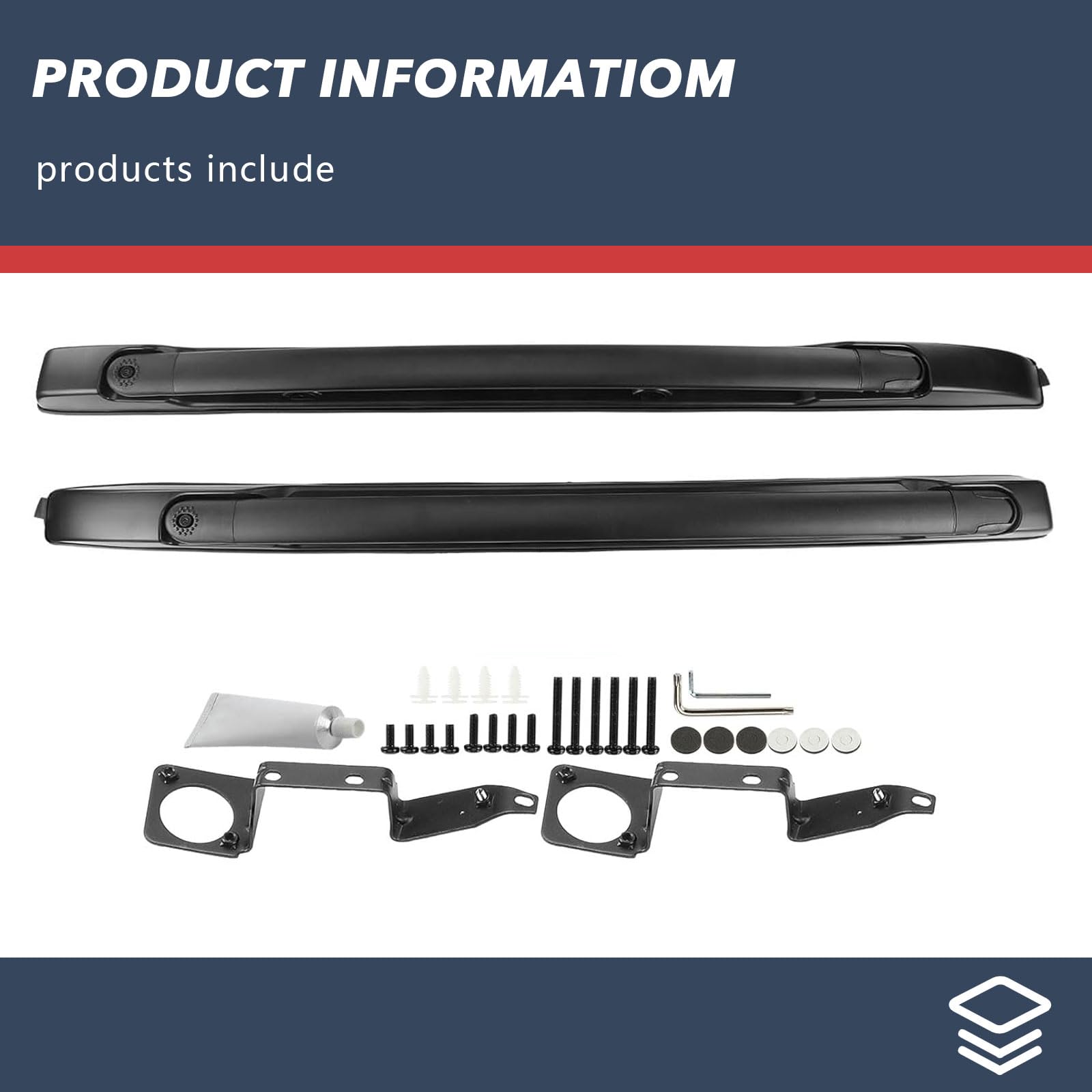 Aluminum Roof Rack Cross Bars for 2005-2023 Toyota Tacoma Double Cab - Heavy Duty Cargo Carrier for Kayak, Canoe, Bike, Snowboard, Luggage - Perfect for Camping, Road Trips & Outdoor Adventures (Not for Access Cab)