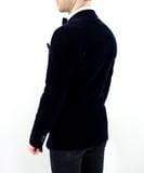 Cavani Sicily Navy Velvet Slim Fit Blazer for Men - Elegant Formal Dinner Jacket for Weddings, Parties & Business Events