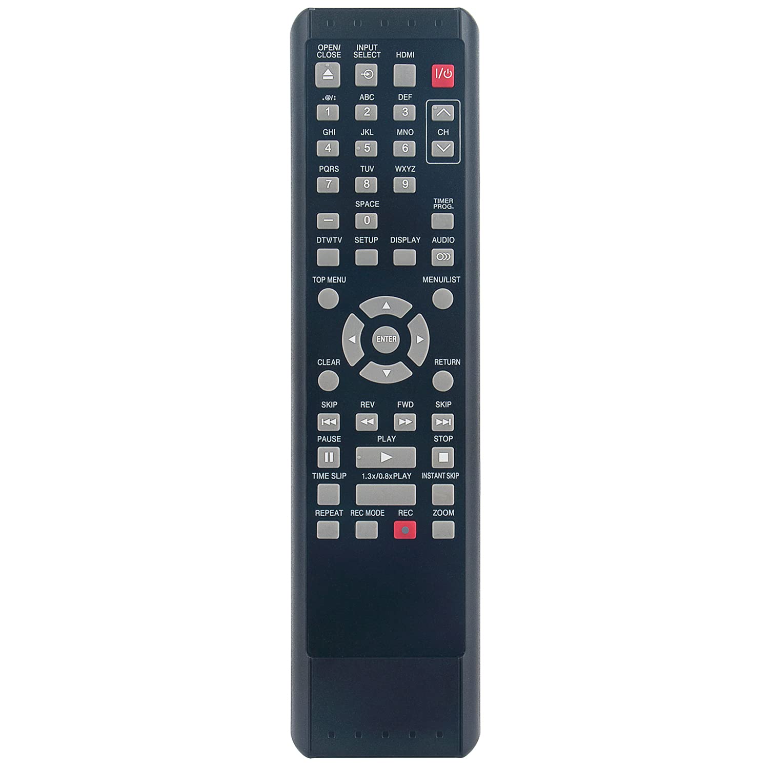 SE-R0264 Replacement Remote Control for Toshiba DVD Video Recorder Models D-R550KU/D-R550/D-R560KU/D-R560/D-R570KU/D-R570/DR550KU/DR550/DR560KU/DR560/DR570KU/DR570 - Perfect for Home Entertainment & Media Playback