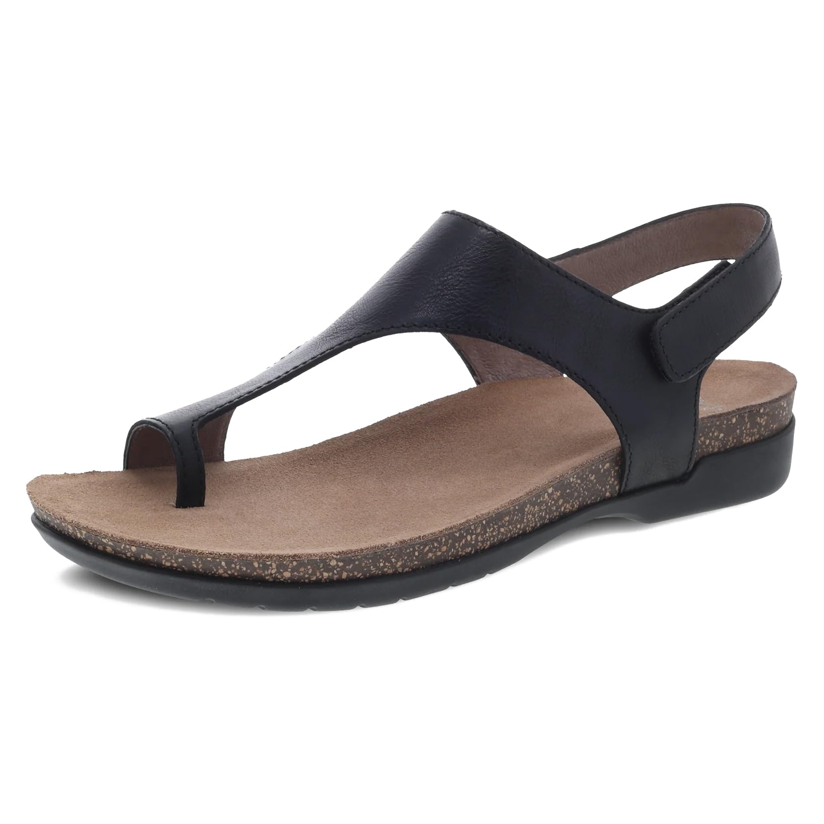 Dansko Reece Women's Sandals with Memory Foam & Cork Footbed - Comfortable Arch Support - Lightweight Durable Rubber Outsole - Adjustable Hook & Loop Strap - Perfect for Casual Wear, Office, Travel & Summer Outfits