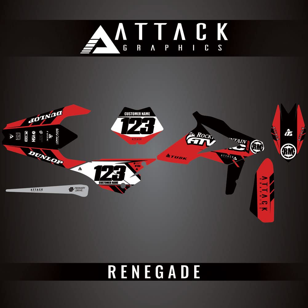 Custom Beta 250 RR 2019 Renegade Complete Bike Graphics Kit by Attack Graphics - High-Quality Dirt Bike Decals for Motocross & Off-Road Racing
